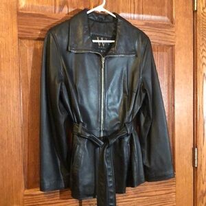 Winlit Black Leather Jacket